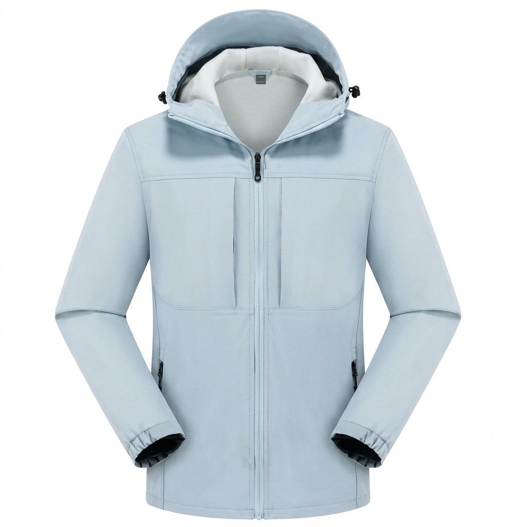 Light Blue Softshell Jacket for men