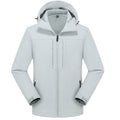 Light Gray Softshell Jacket for men