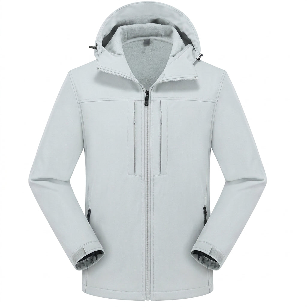 Light Gray Softshell Jacket for men