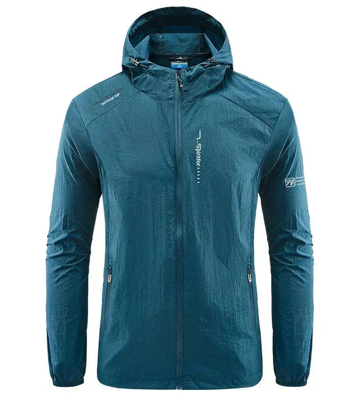 Blue Lightweight Windbreaker for men
