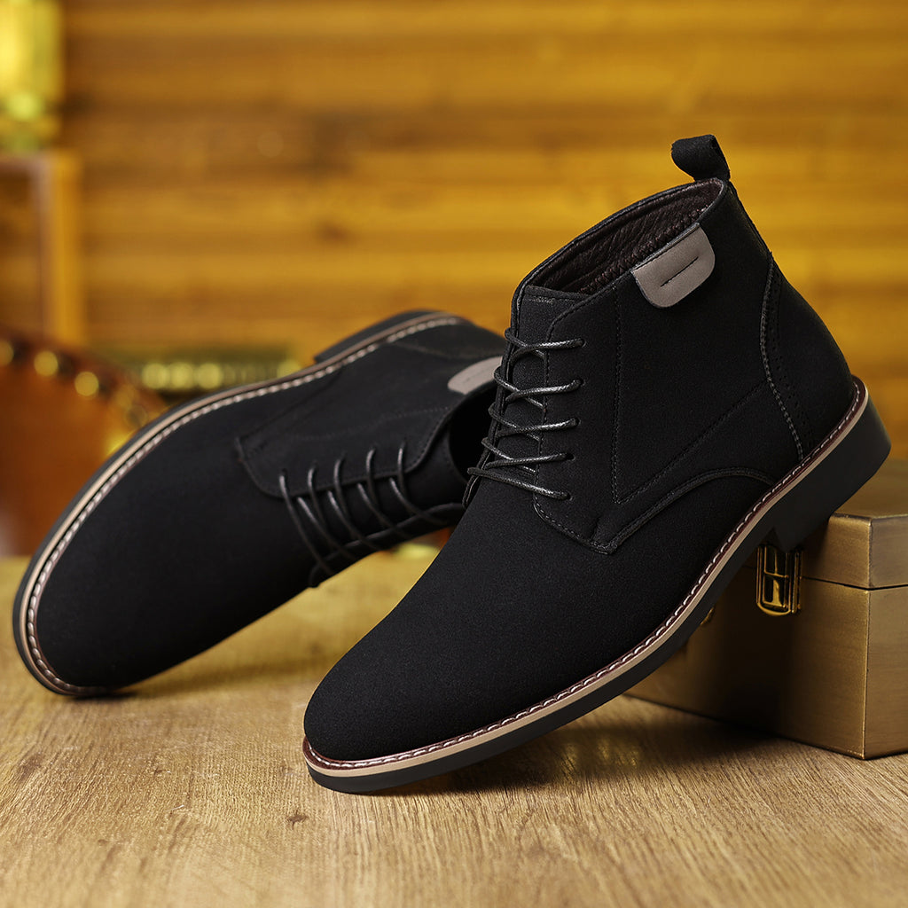 Lace Up Chukka Boots with Round Toe