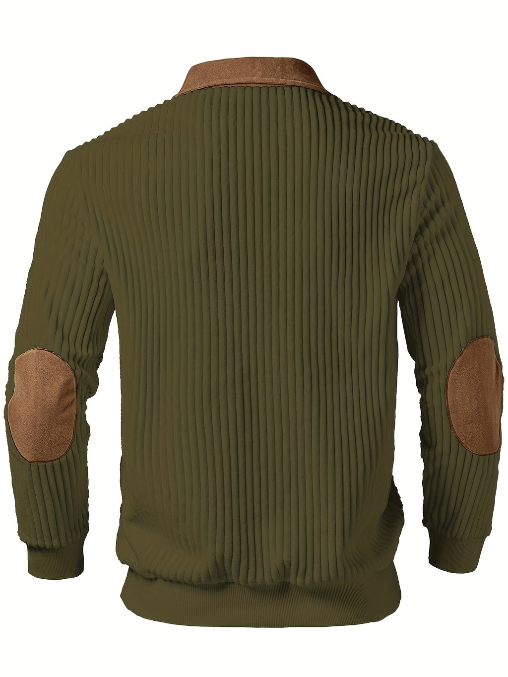 Olive Quarter Zip Sweater for men, view 17