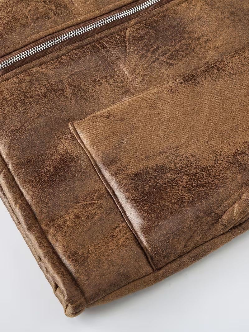 Shearling Hooded Vest for men, detail 6
