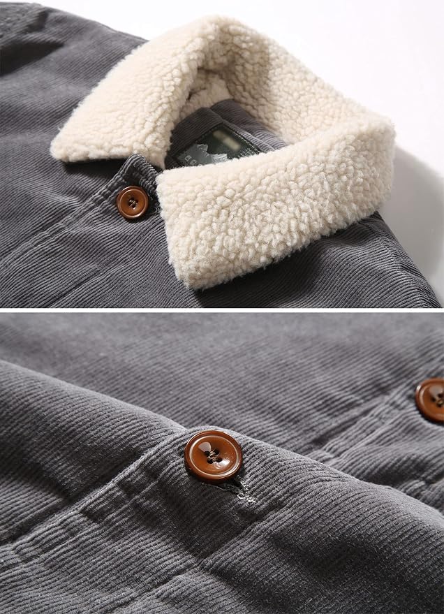 Sherpa Lined Corduroy Jacket for men, detail 4