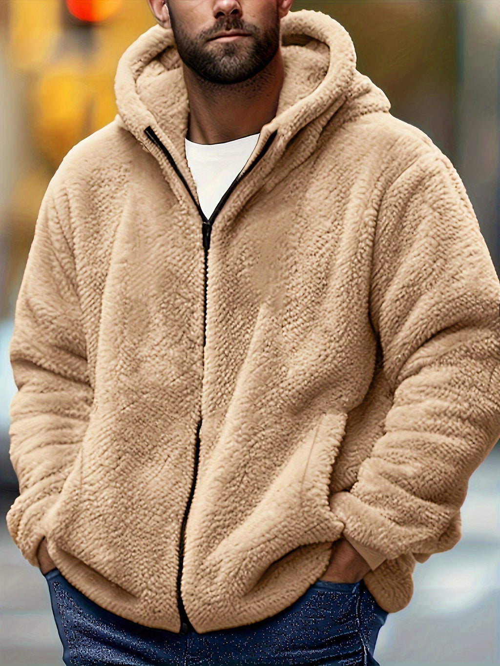 Sherpa Fleece Jacket for men, detail 1