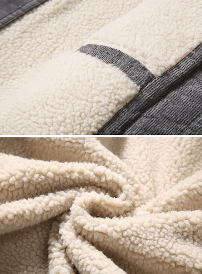 Sherpa Lined Corduroy Jacket for men, detail 6
