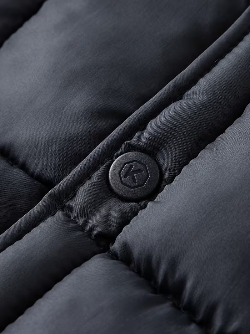 Navy Quilted Vest for men, view 15