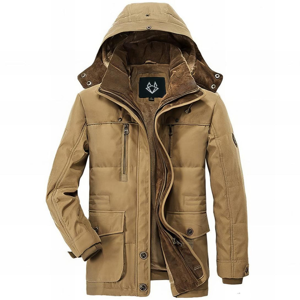 Sand Fleece Lined Parka for men