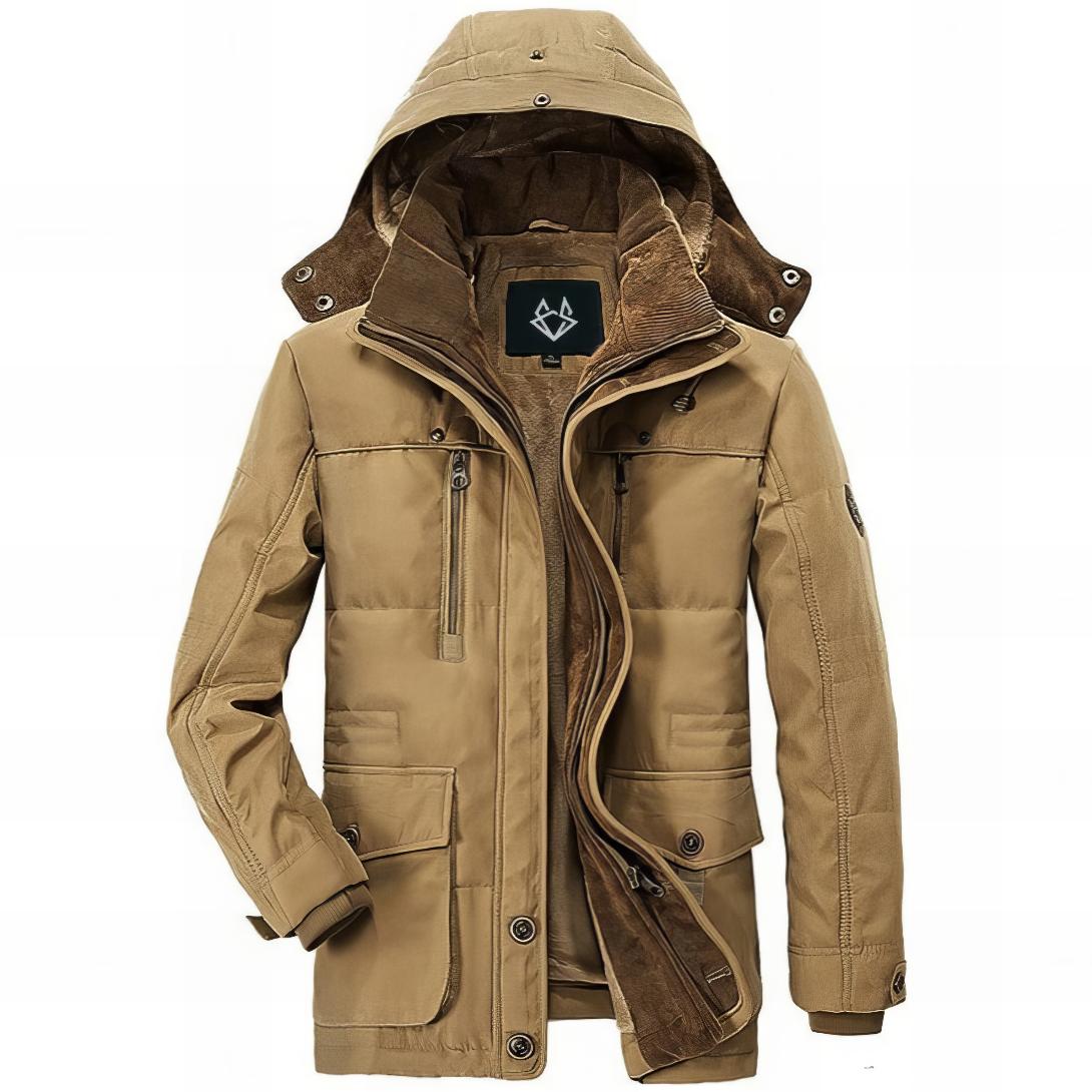 Sand Fleece Lined Parka for men