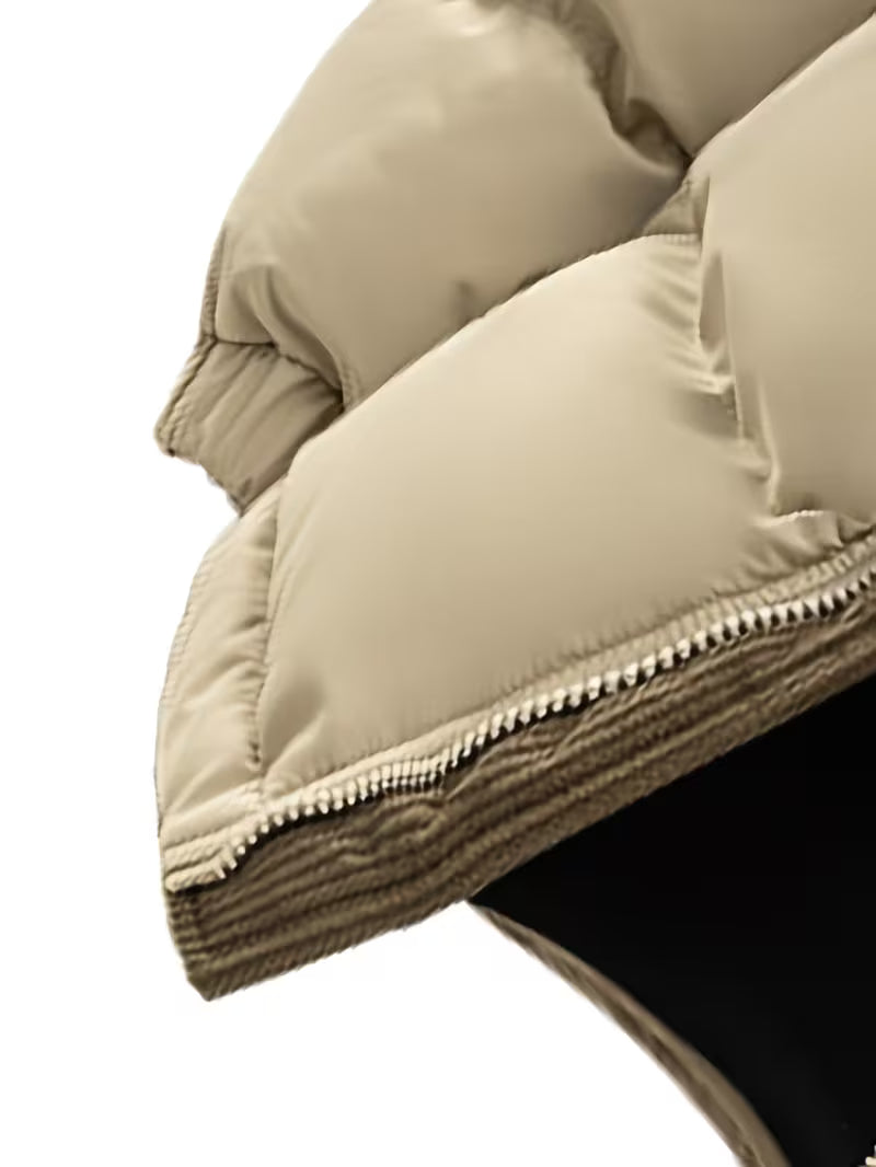 Khaki Puffer Jacket for men, view 18