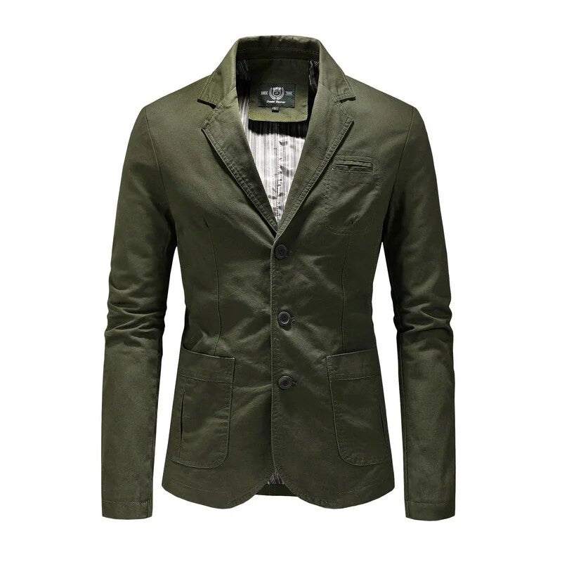 Green Casual Blazer for men