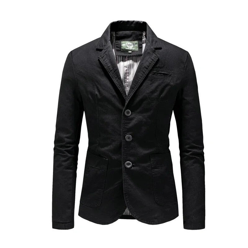 Black Casual Blazer for men