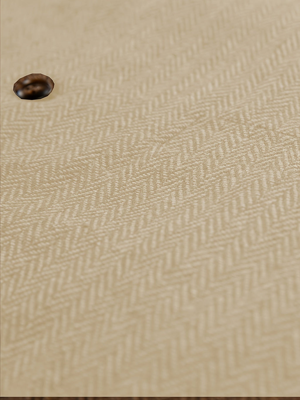 Herringbone Suit Vest for Men with Button Front