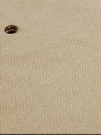 Herringbone Suit Vest for Men with Button Front