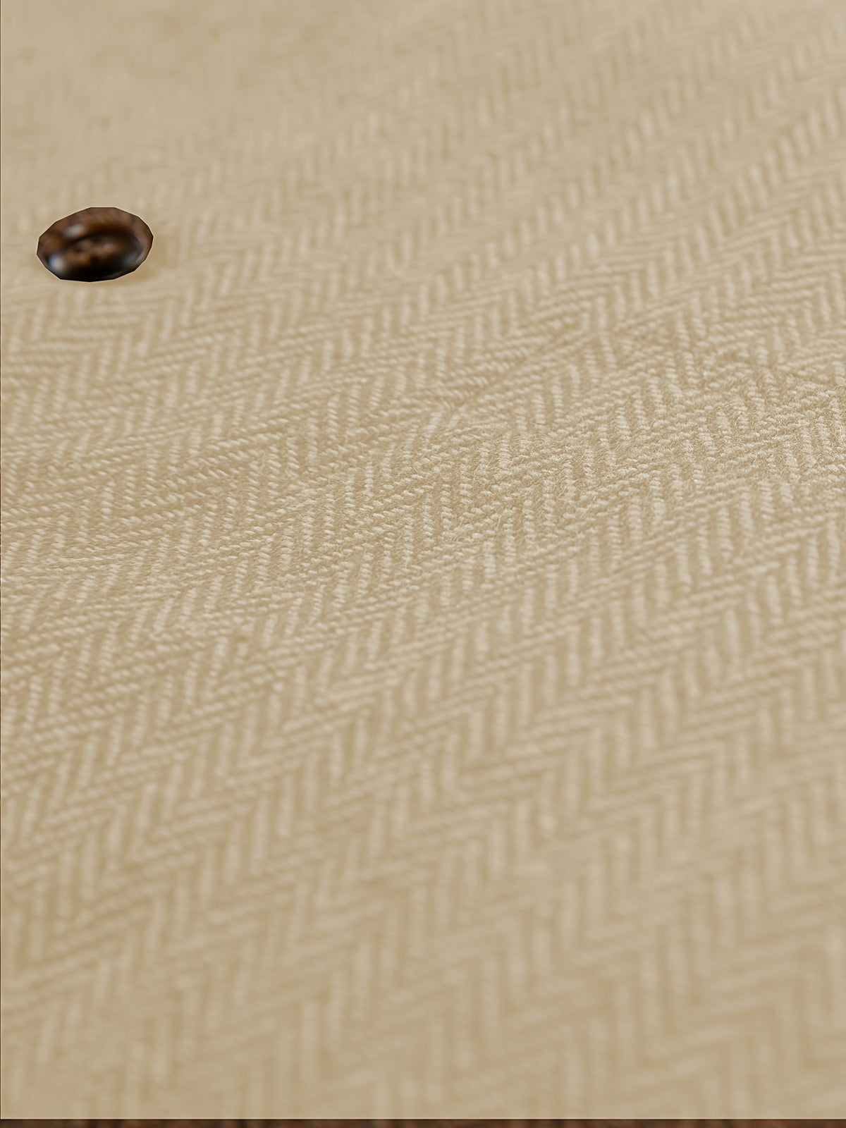 Herringbone Suit Vest for Men with Button Front