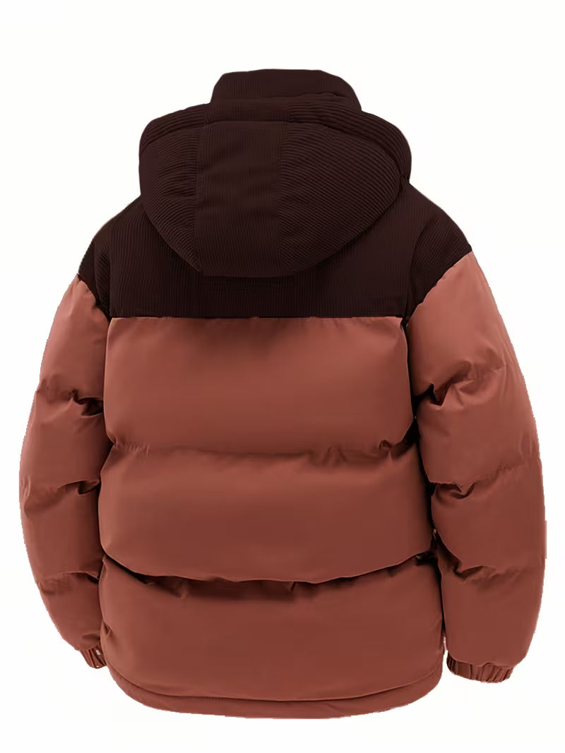 Rust Puffer Jacket for men, view 2