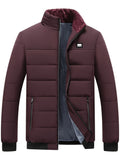 Burgundy Padded Jacket for men