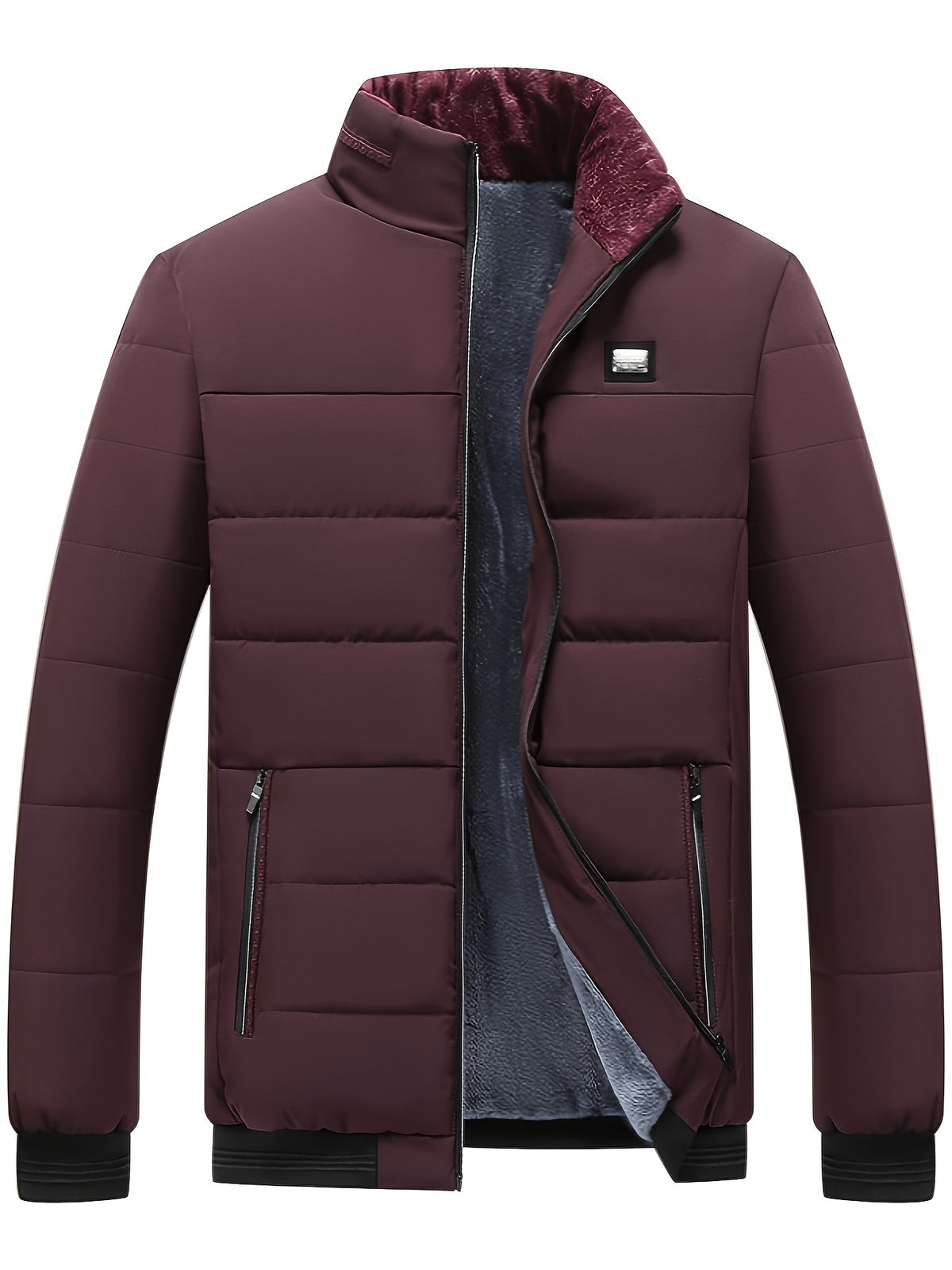 Burgundy Padded Jacket for men