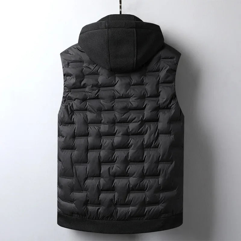 Hooded Puffer Vest for men, detail 3