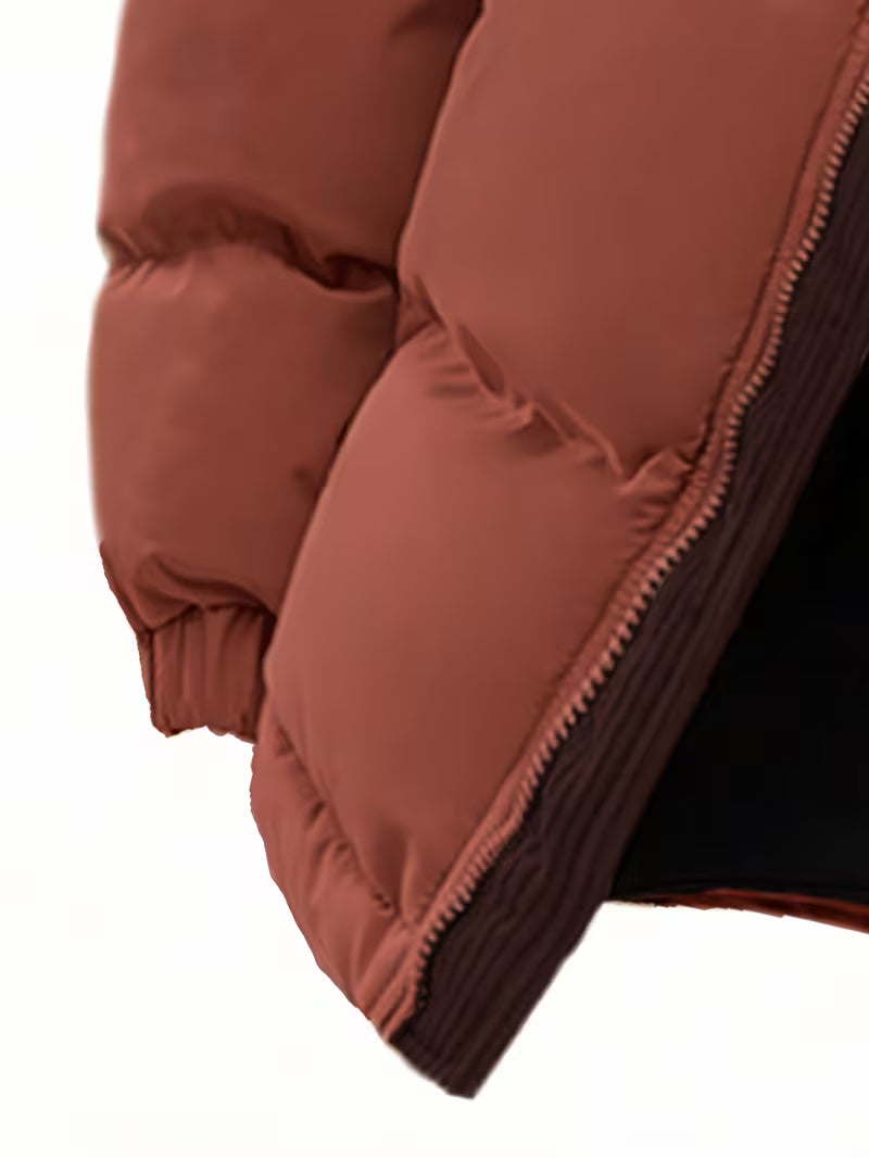 Rust Puffer Jacket for men, view 3