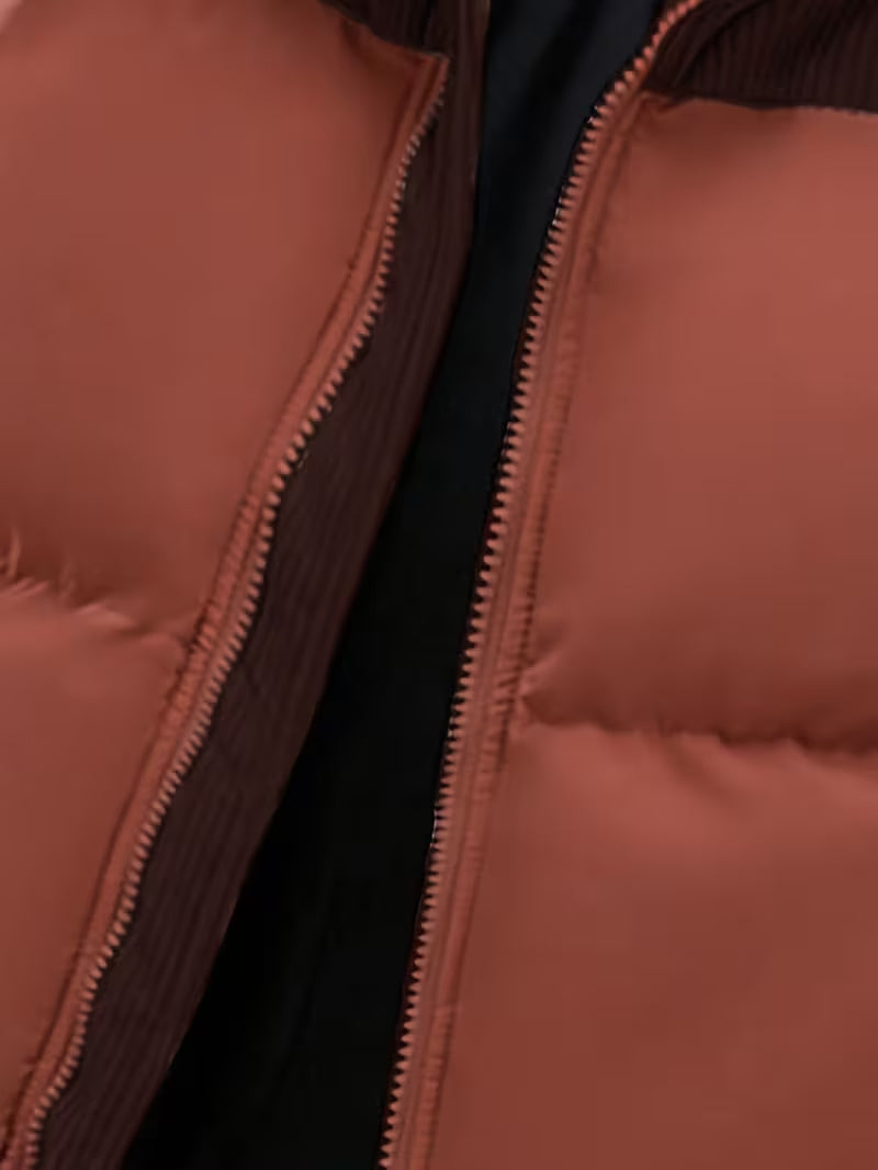 Rust Puffer Jacket for men, view 4