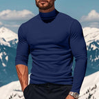 Slim Fit Turtleneck for Men in Navy