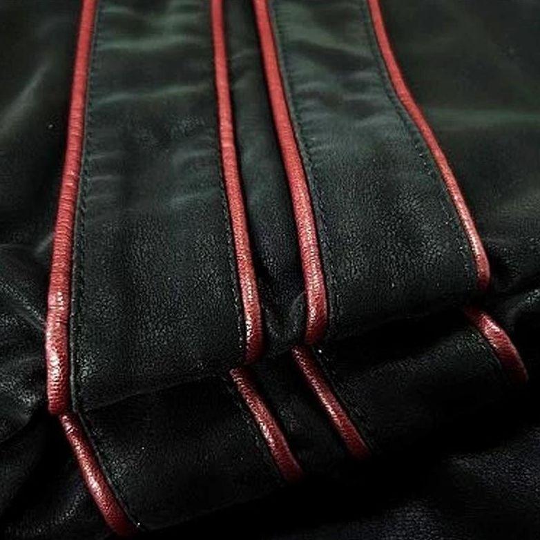 Leather Biker Jacket for men, detail 3