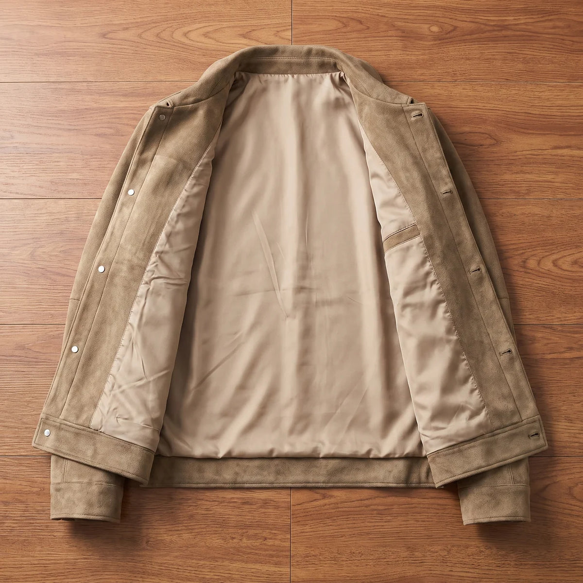 Suede Trucker Jacket for men, detail 8