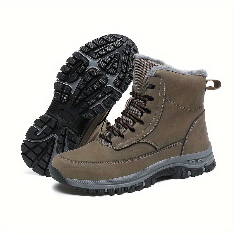 Khaki Snow Boots for men