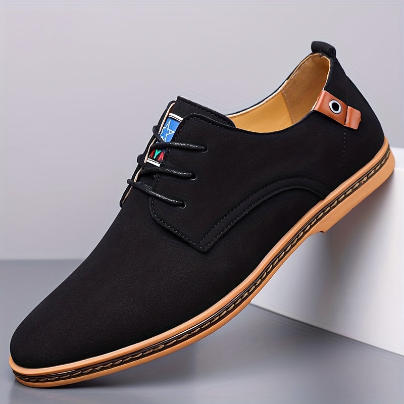Suede Casual Dress Shoes for Men, view 3