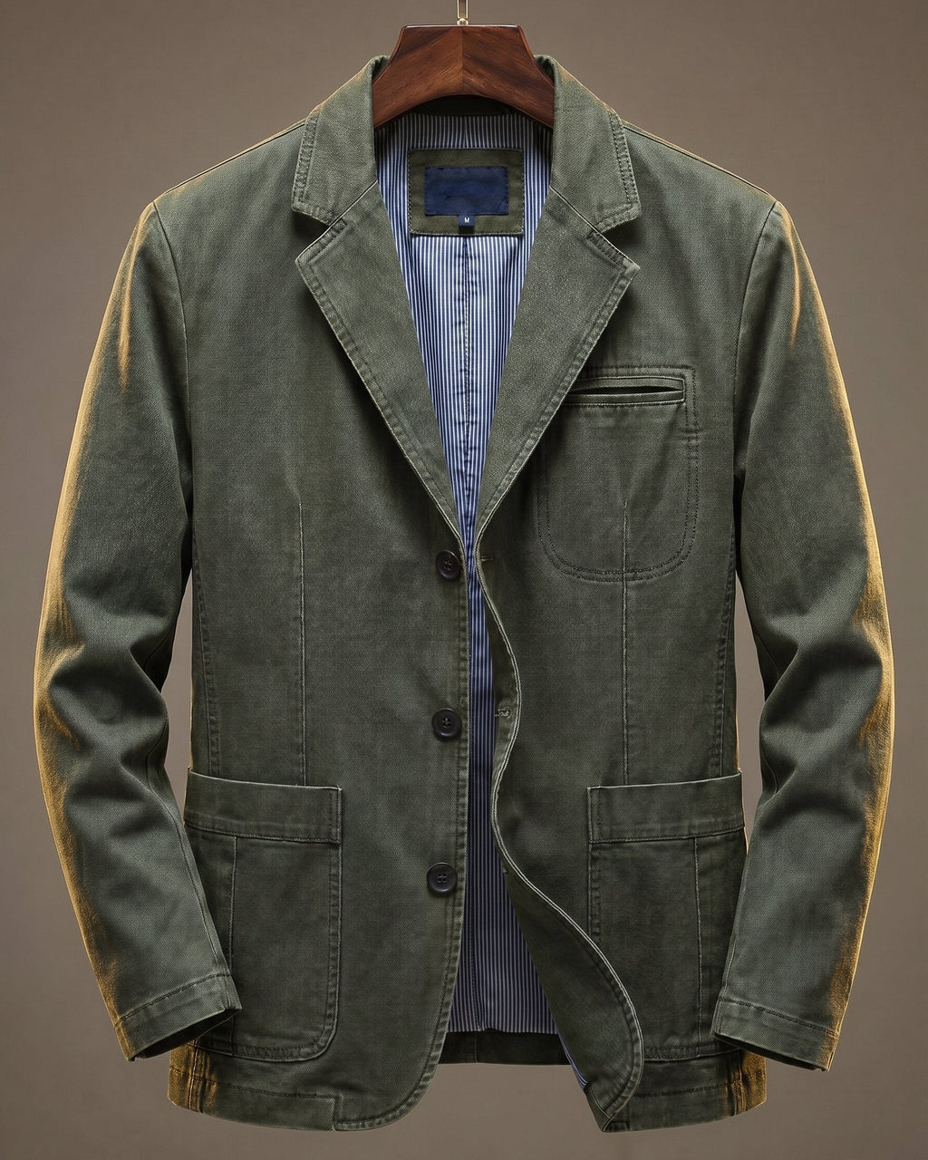 Green Casual Blazer for men
