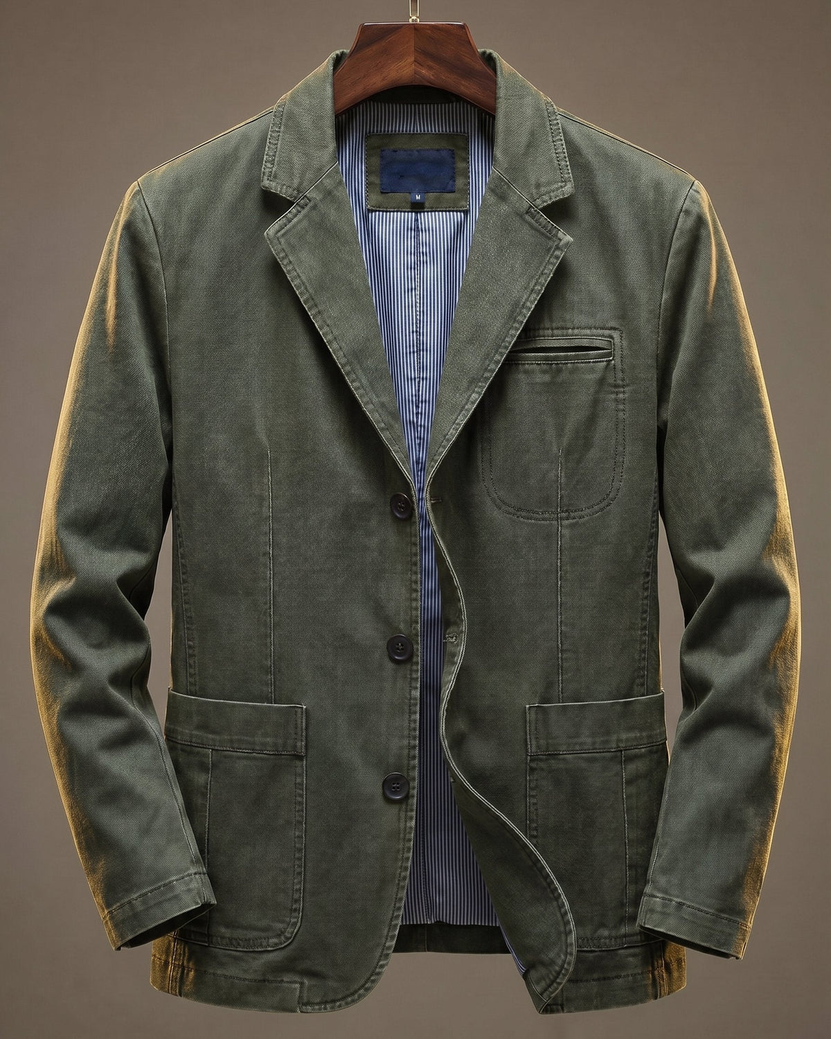 Green Casual Blazer for men