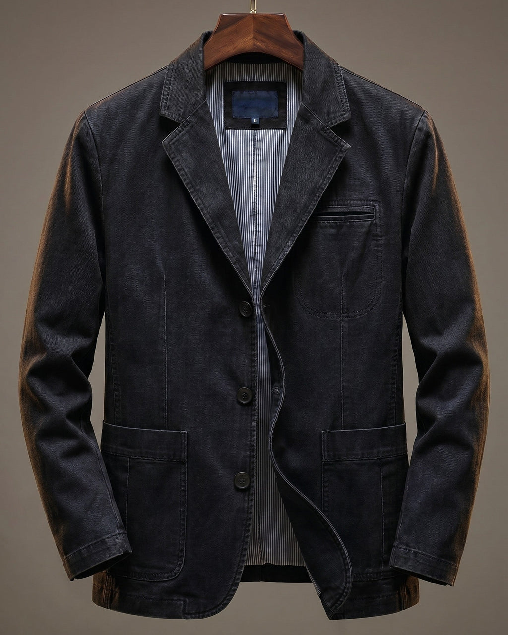Black Casual Blazer for men