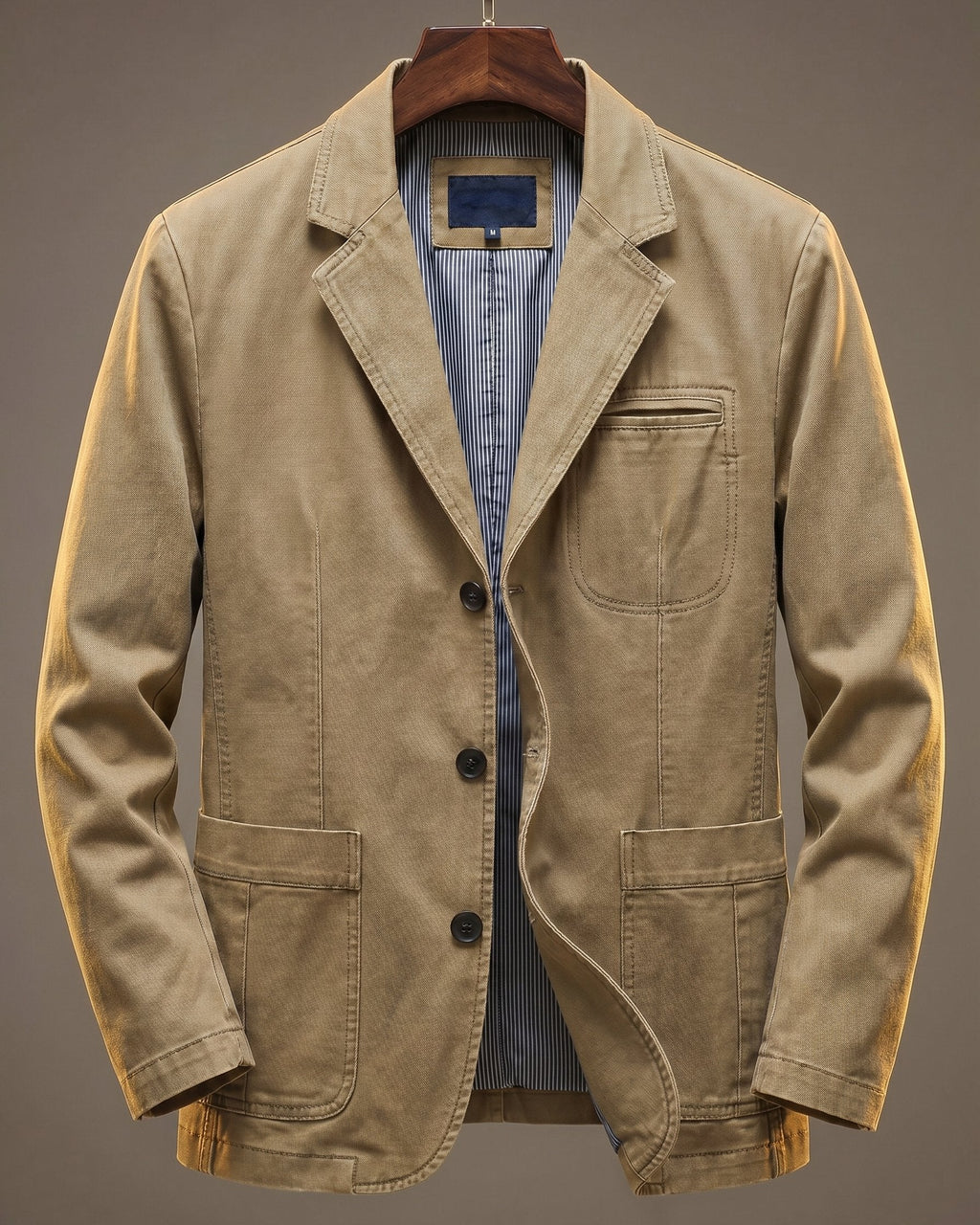Khaki Casual Blazer for men