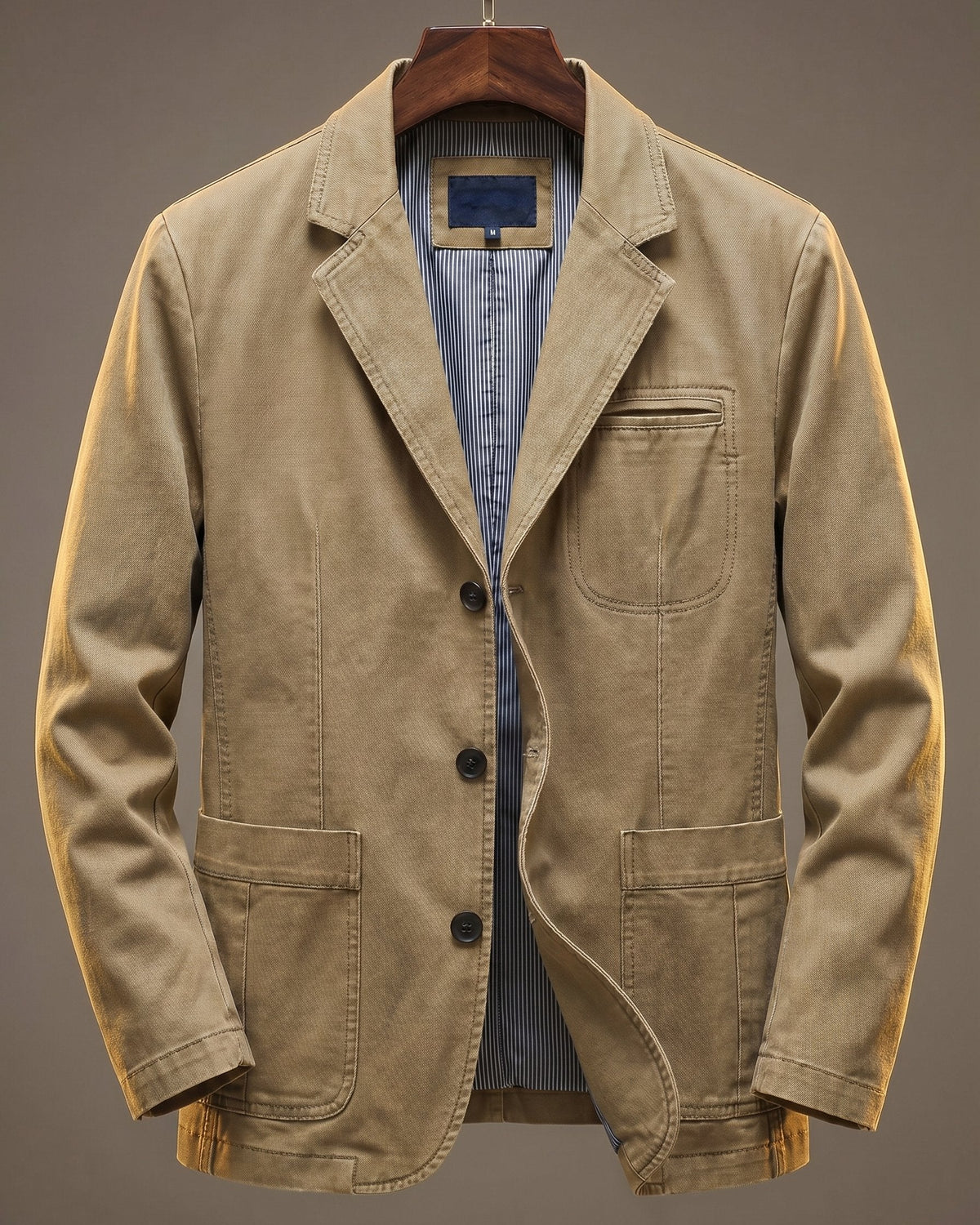 Khaki Casual Blazer for men