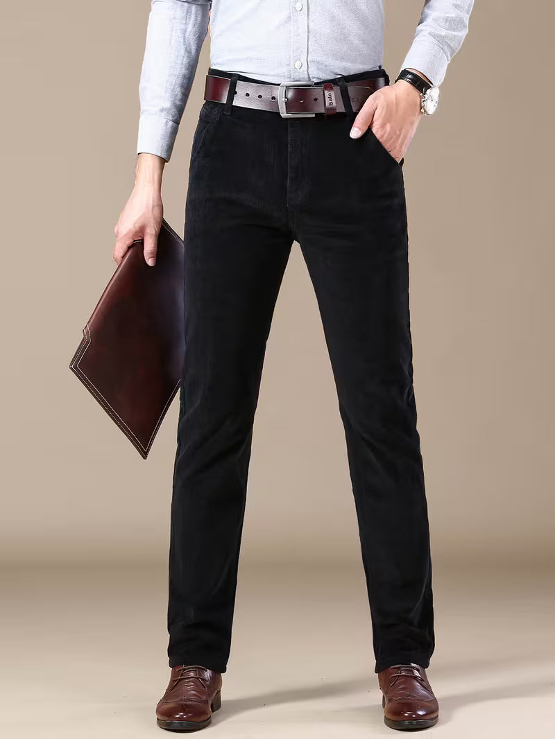 Black Corduroy Pants for men