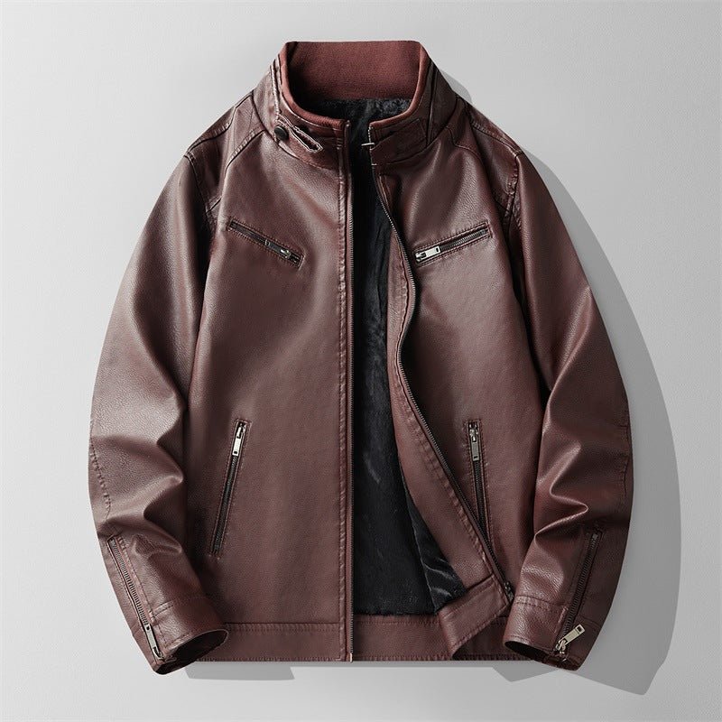 Dark Brown Leather Jacket for men