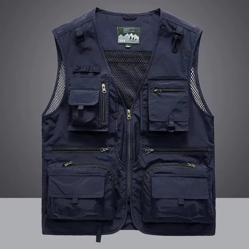 Navy Fishing Vest for men