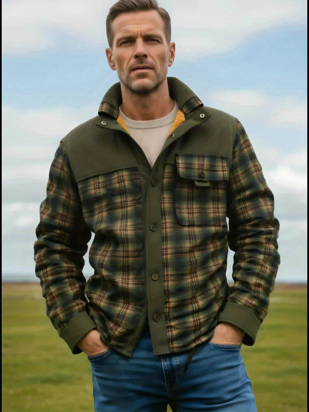 Flannel Shirt Jacket for men, detail 11