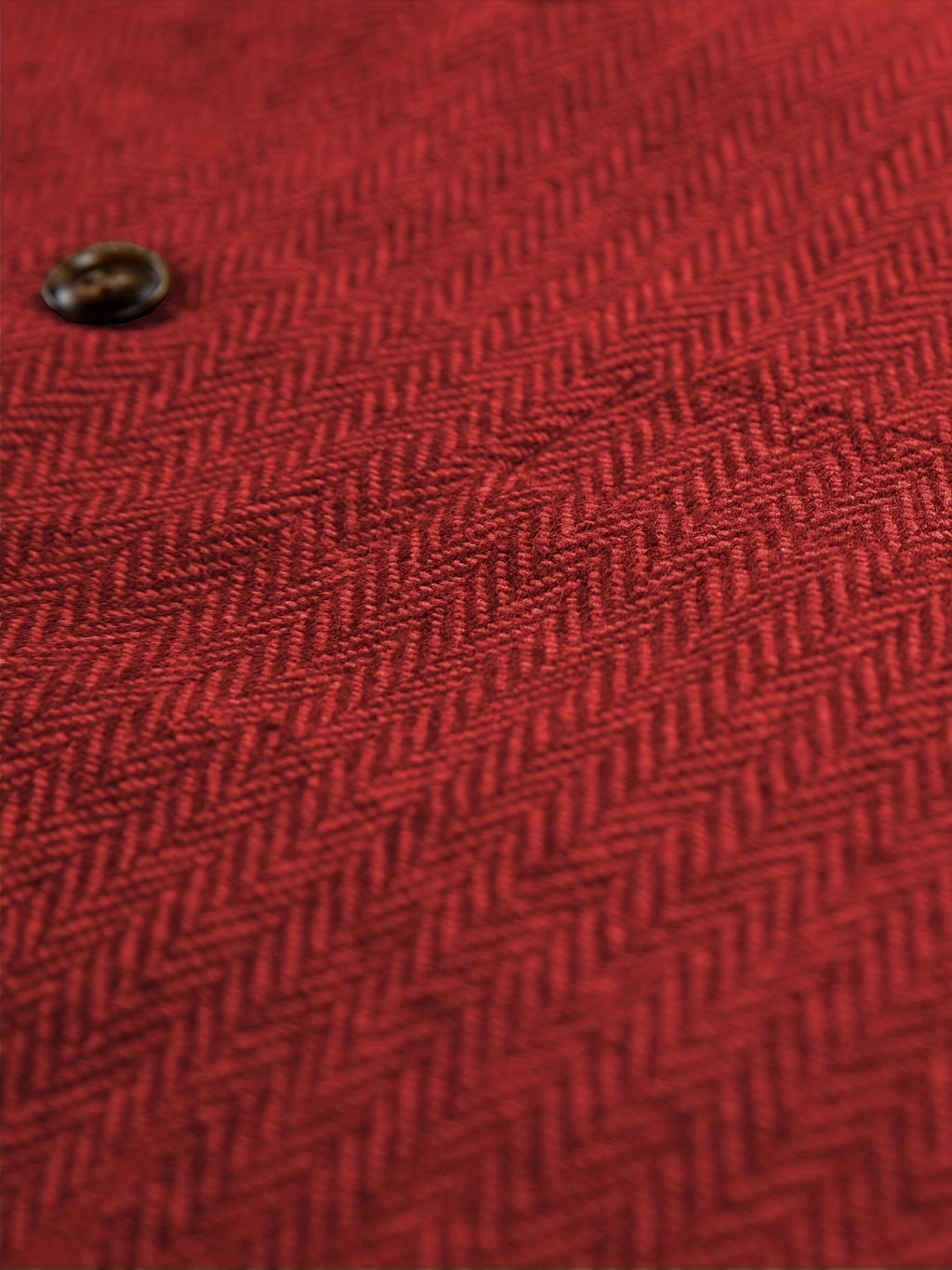 Herringbone Suit Vest for Men with Button Front