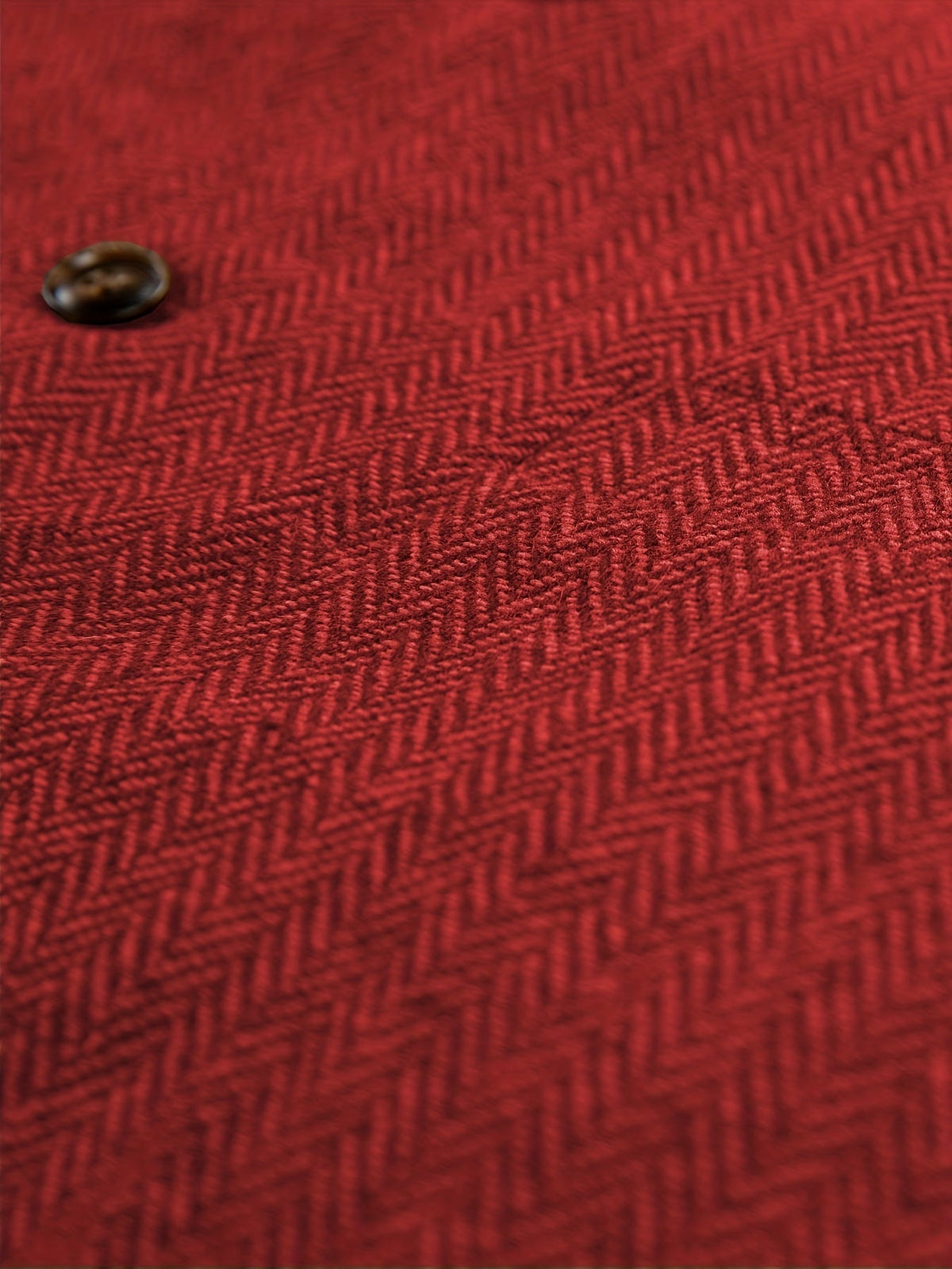 Herringbone Suit Vest for Men with Button Front
