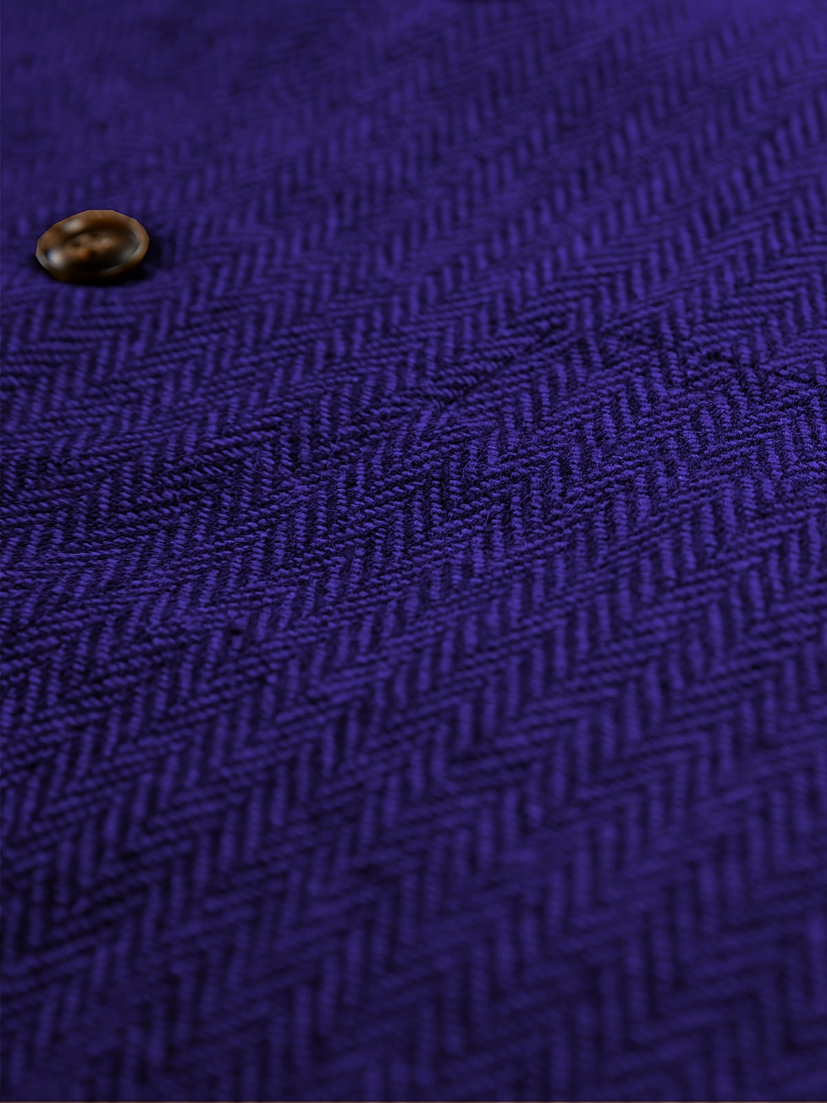 Herringbone Suit Vest for Men with Button Front