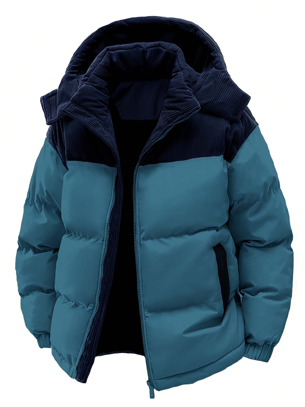Navy Puffer Jacket for men