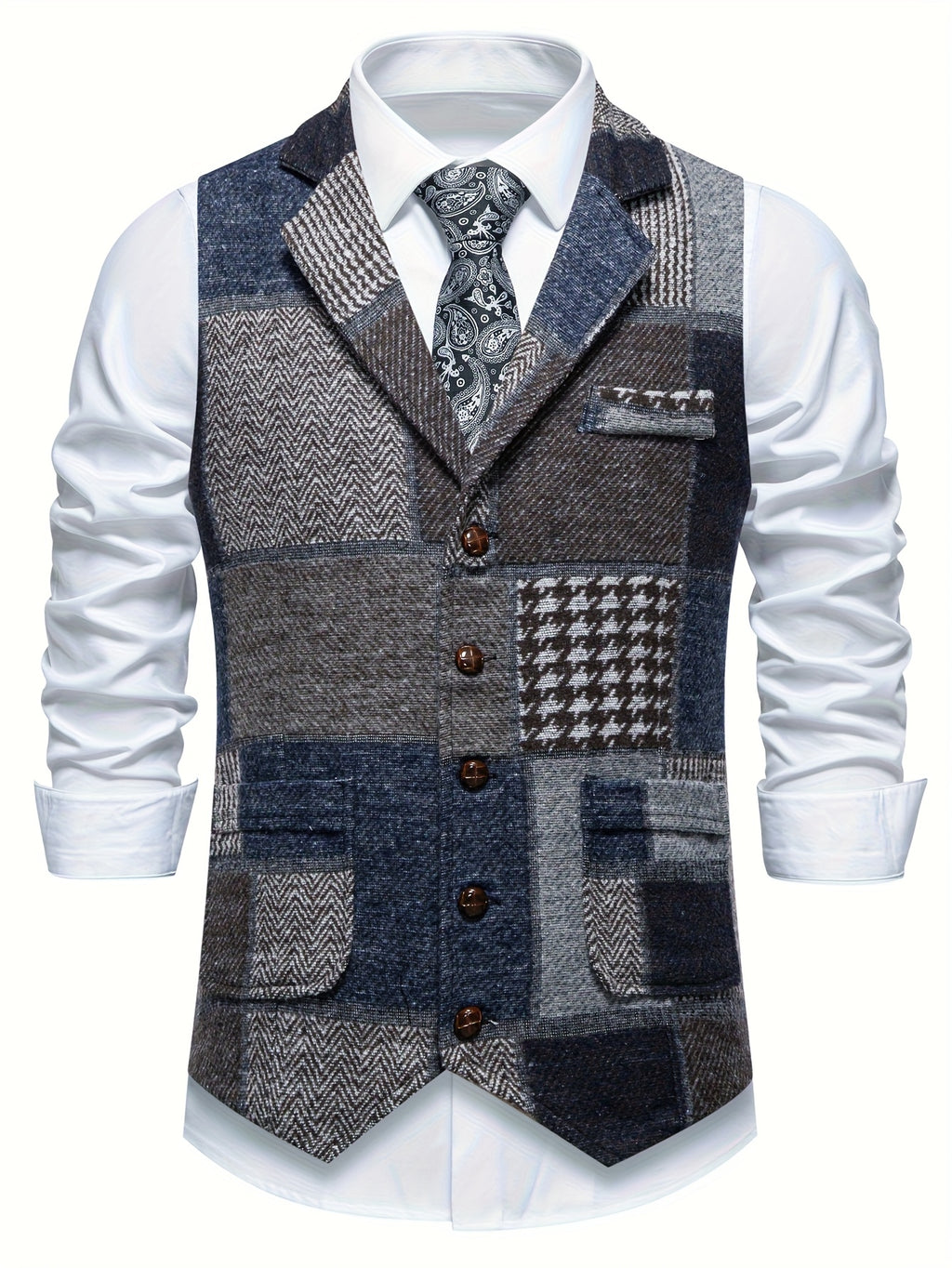 Navy Suit Vest for men