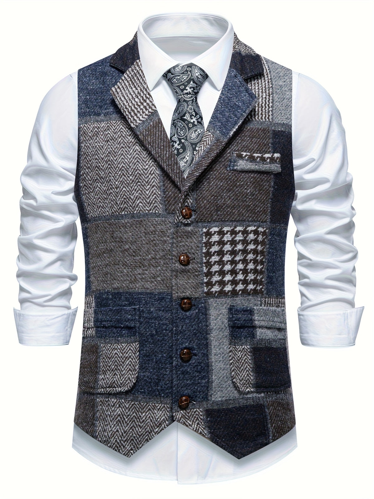 Navy Suit Vest for men