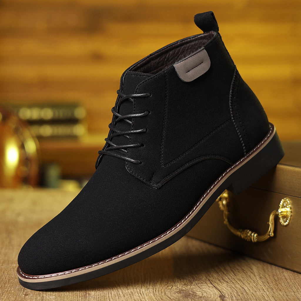 Lace Up Chukka Boots with Round Toe