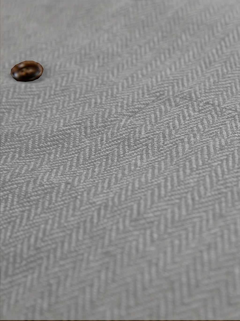 Herringbone Suit Vest for Men with Button Front
