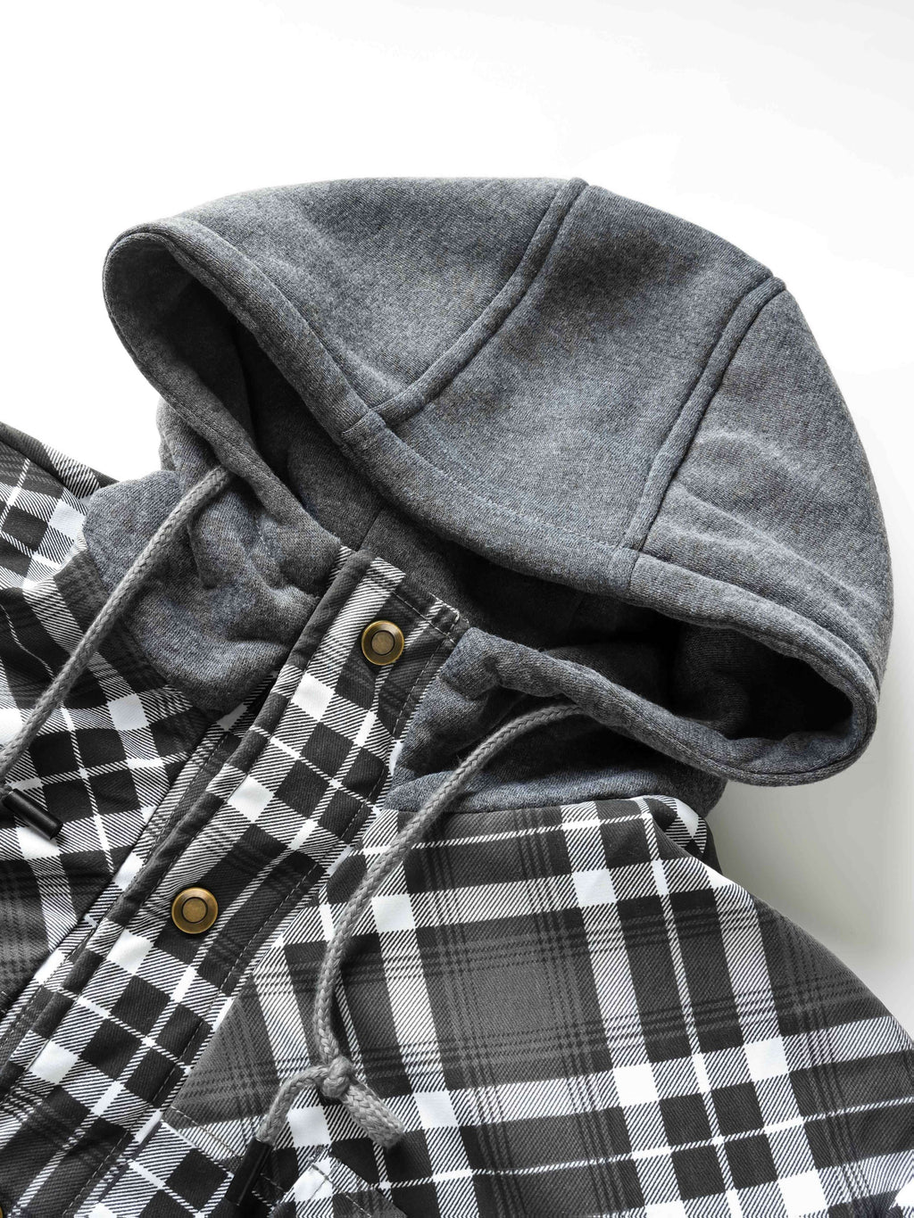 Hooded Flannel Shirt Jacket for men, detail 8