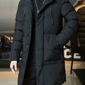 Hooded Winter Coat with Longline Quilting