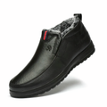 Slip On Leather Shoes with Fleece Lining